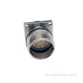 Conector de flange m23 cw masculino 9 pólo